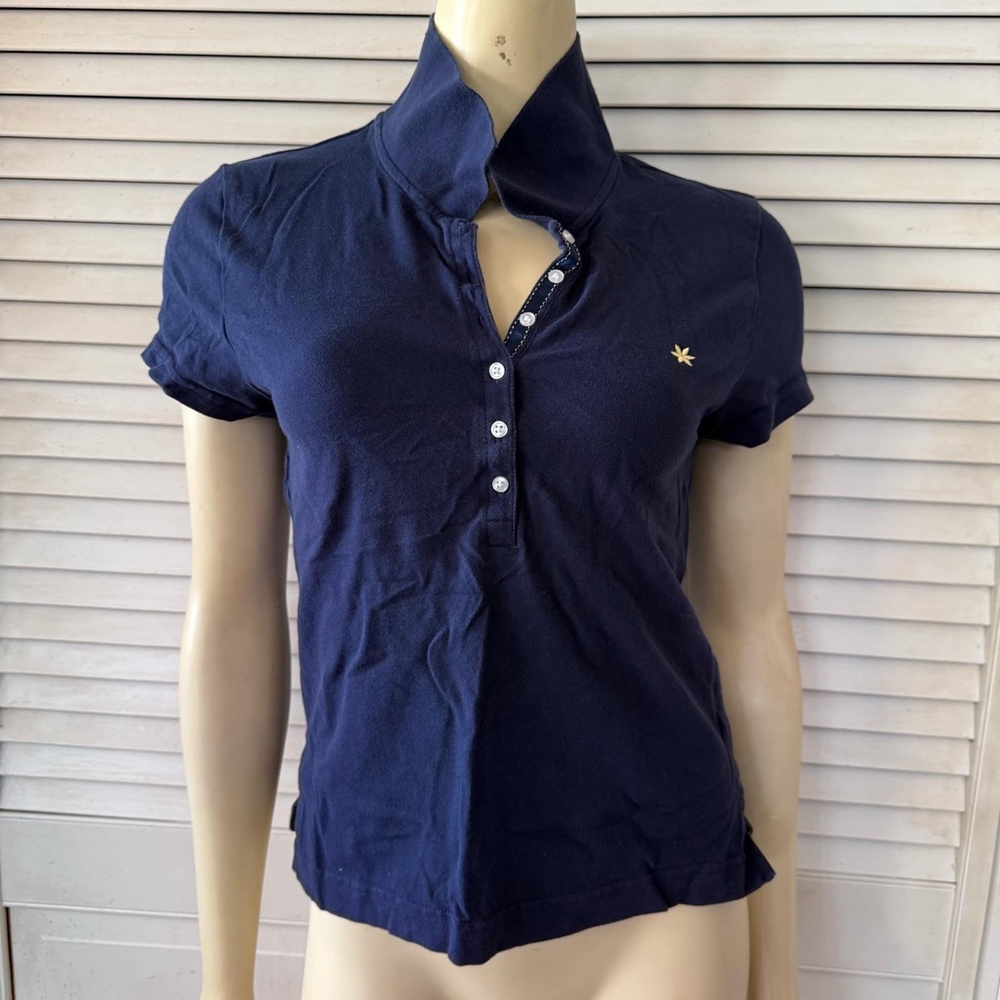 Women's SO Polo Shirt XL Blue Short Sleeve